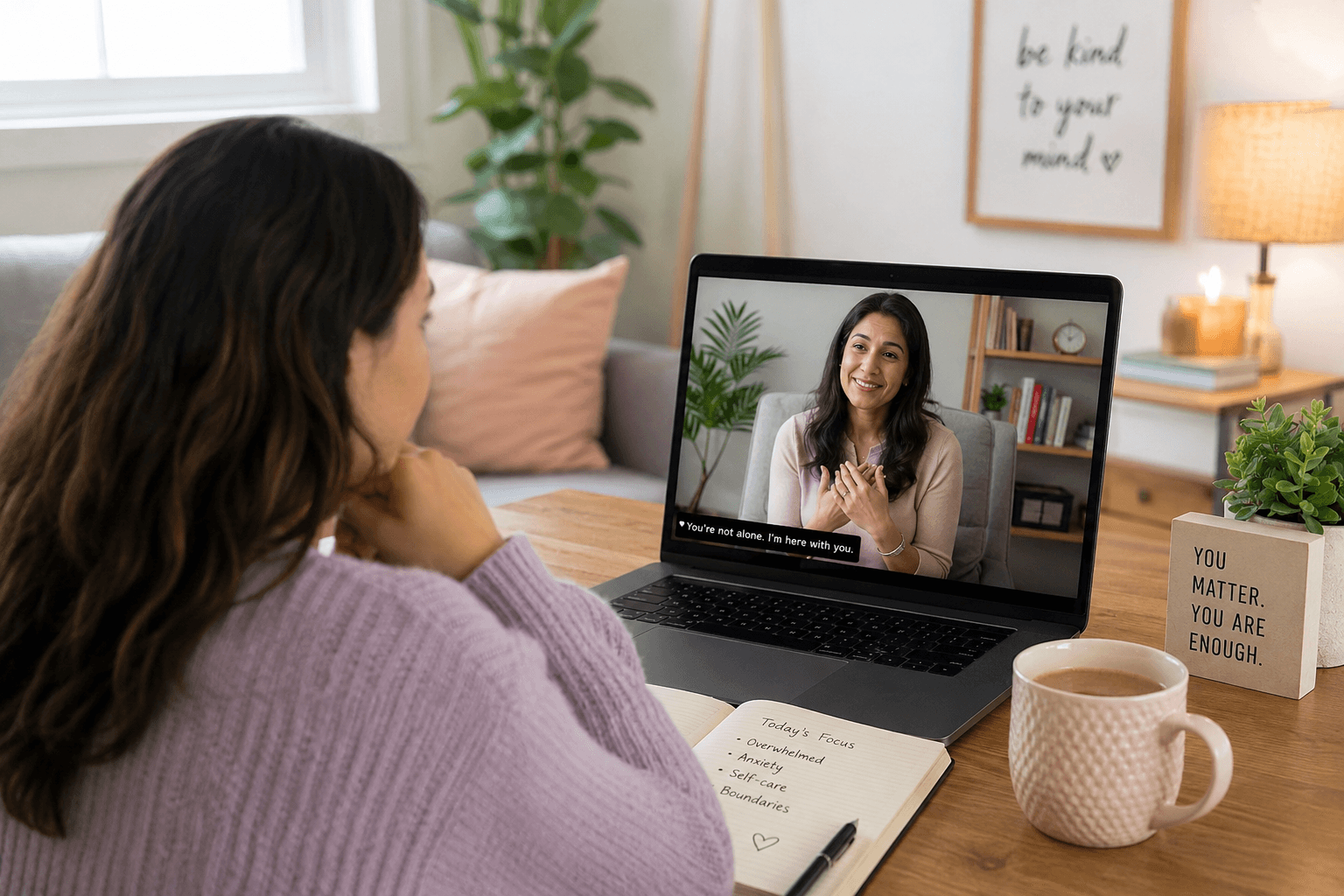 Telehealth therapy session